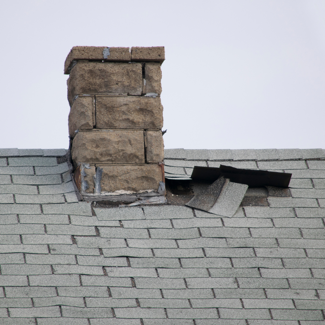 Chimney needing repair