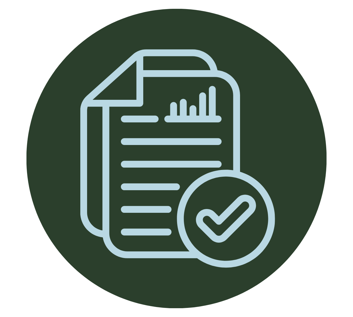 Roof repair checklist icon