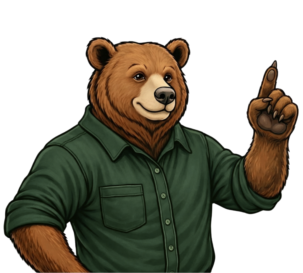 Roofing Bear mascot