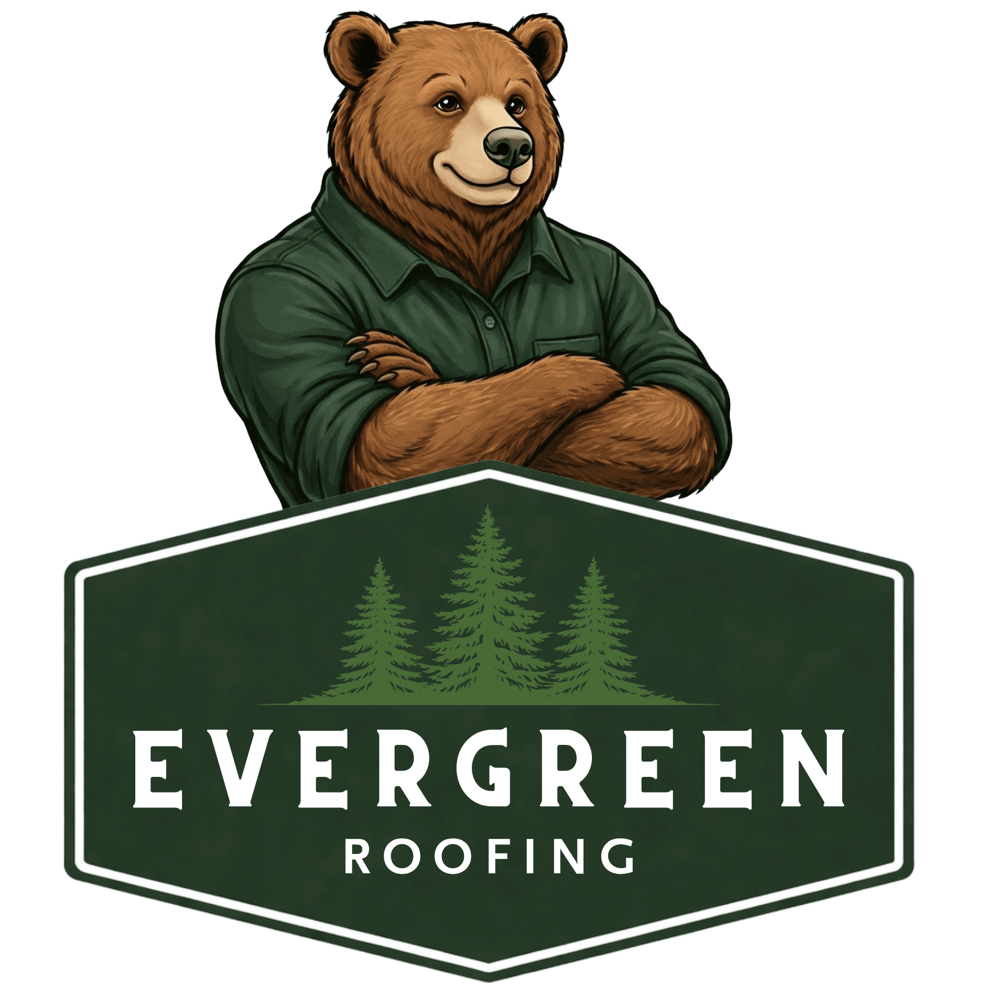 Evergreen roofing logo