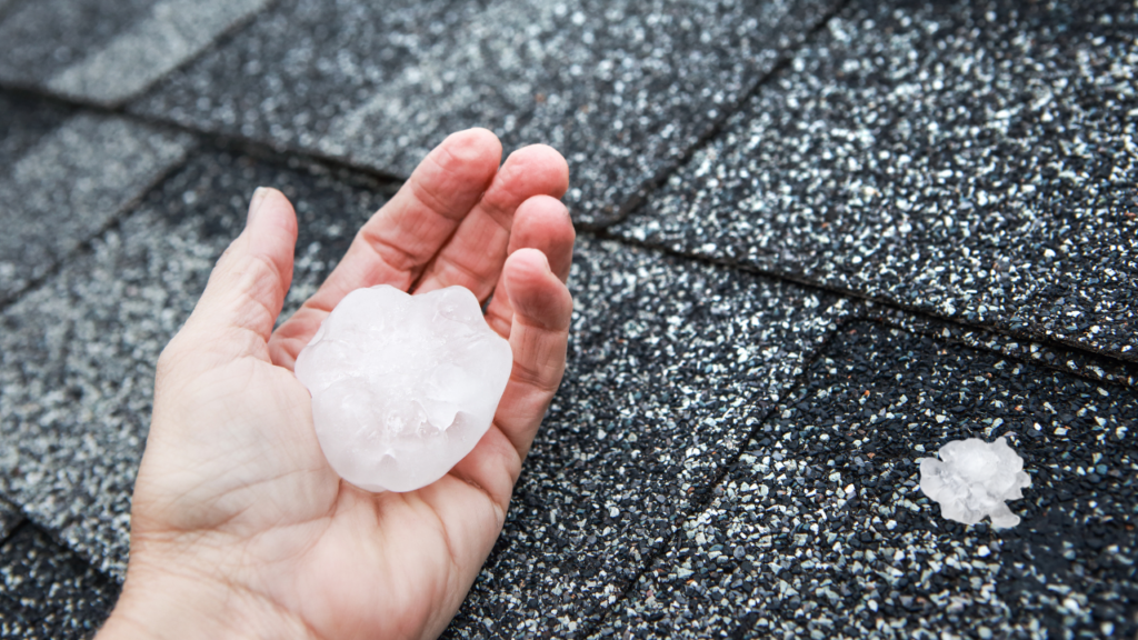 Hail damage on Roof