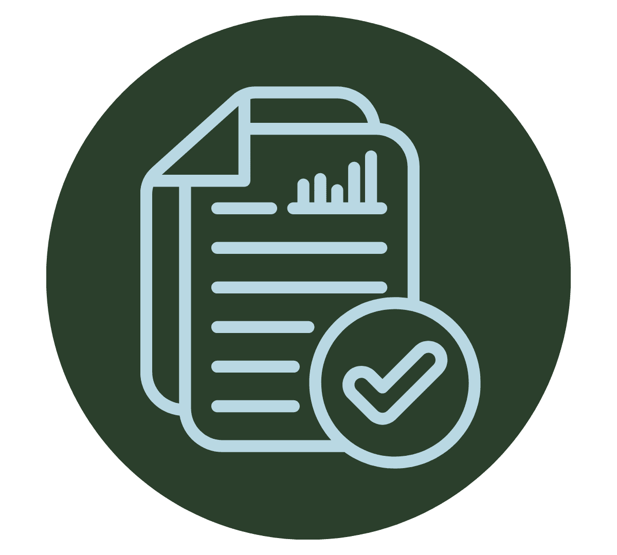 Roof repair checklist icon