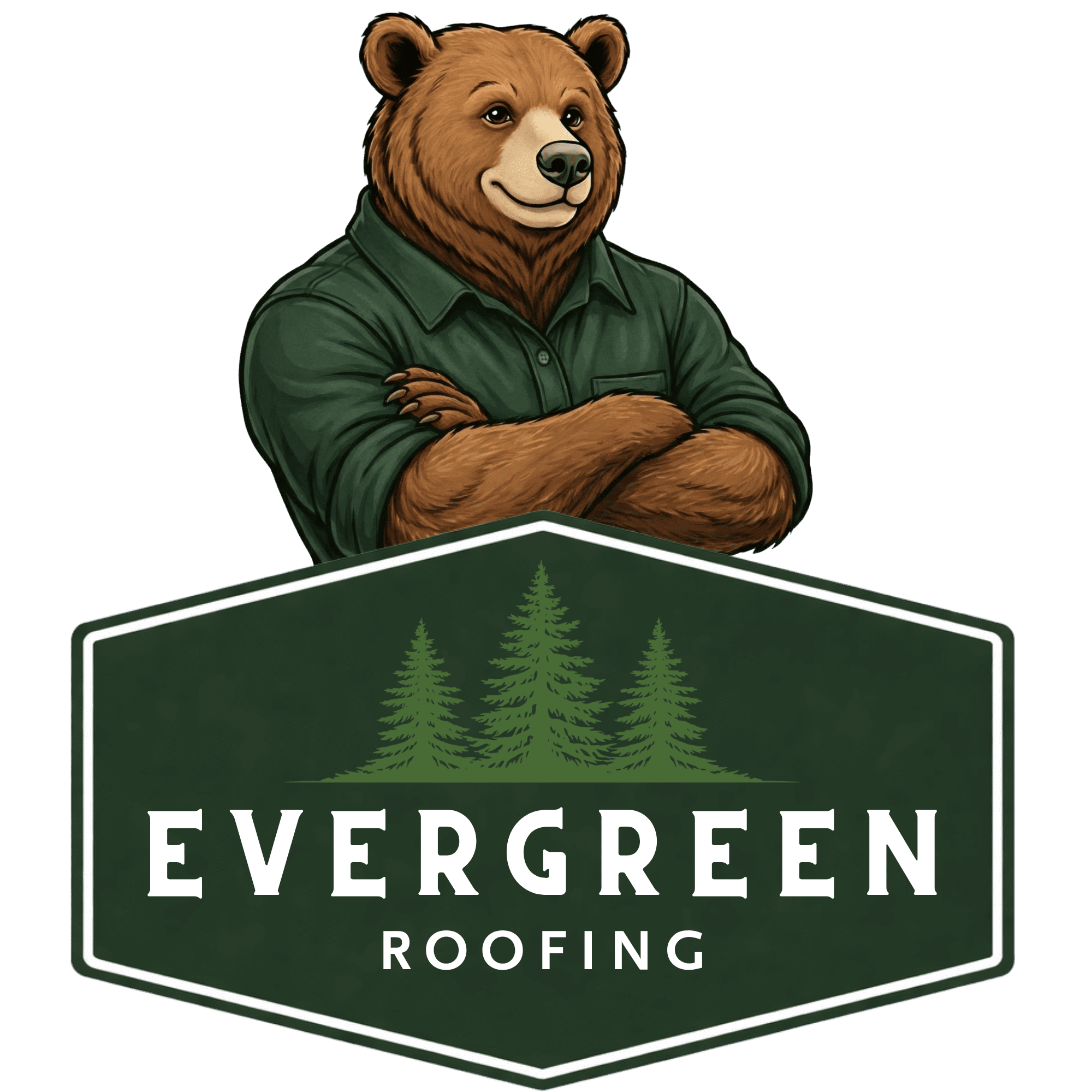 Evergreen roofing logo